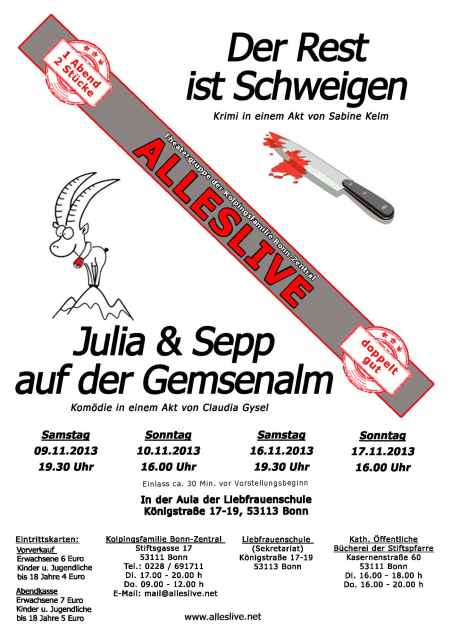 Theaterplakat Alles Live 2013 1