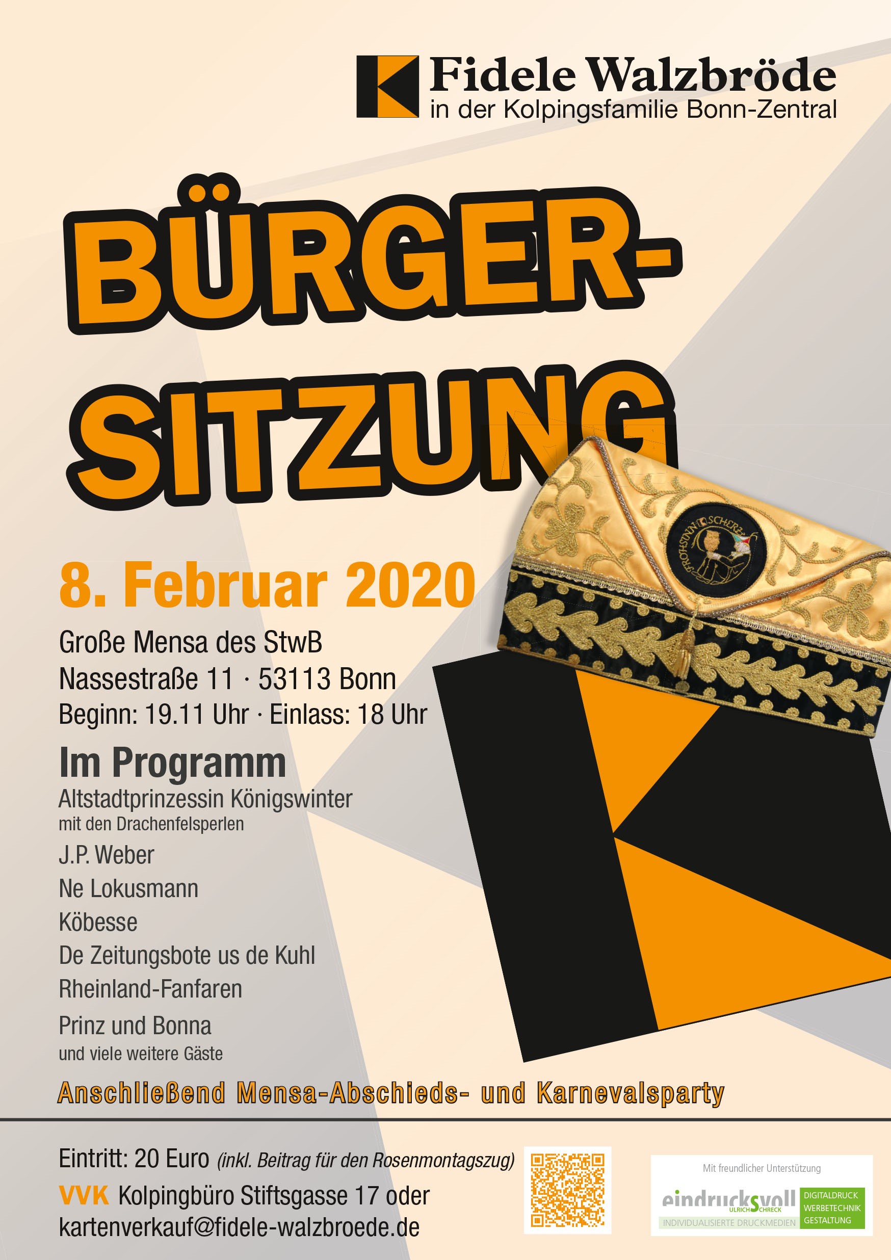 Plakat Bürgersitzung 2020